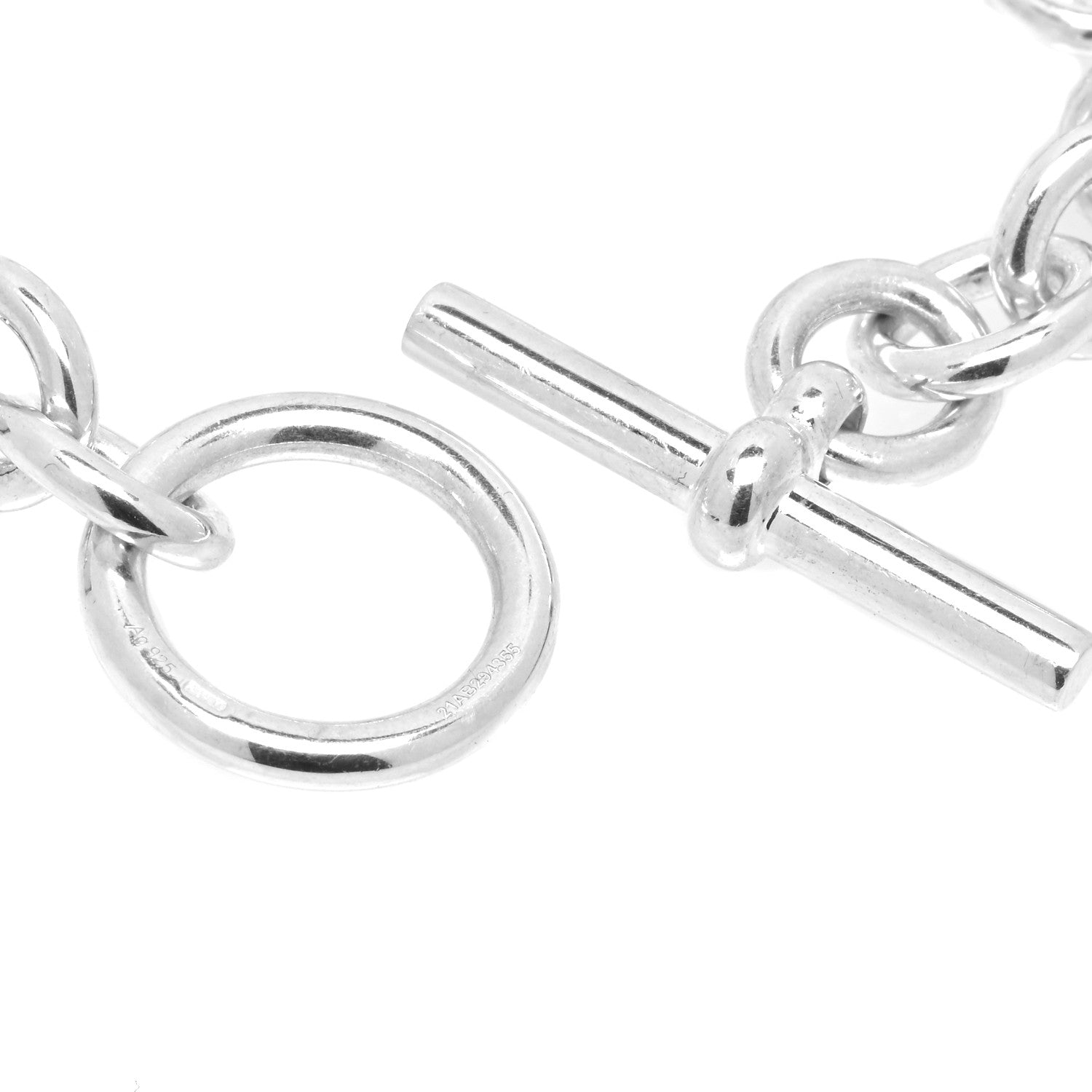 Hermes Sterling Silver Five Bags Amulette Charm Bracelet ST 3 of 5