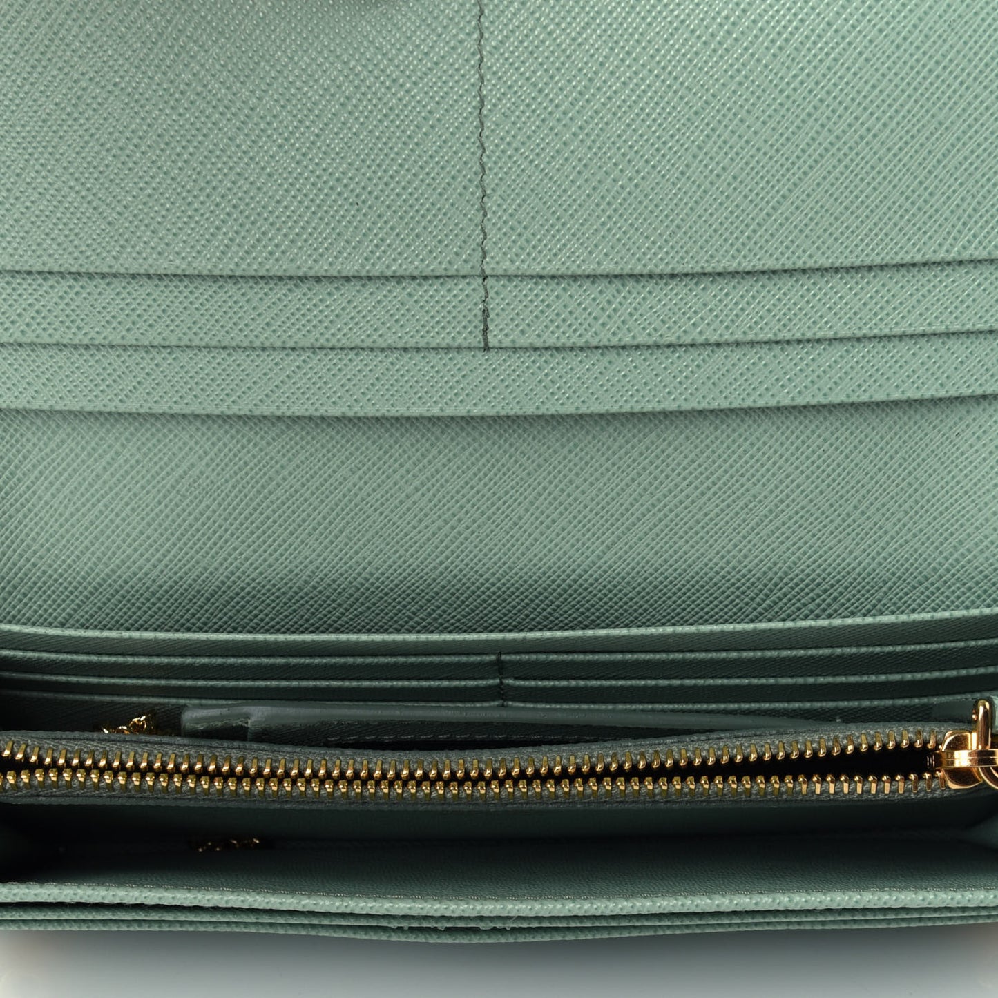 Saffiano Metal Continental Flap Travel Wallet Acquamarina