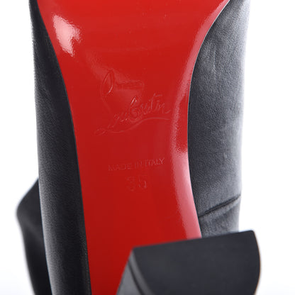 Christian Louboutin Veau Velours Stretch Gena 85 Bootie 35 Black 6 of 8