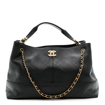 Chanel Calfskin Stitched Large Shopping Bag Black 1 of 11