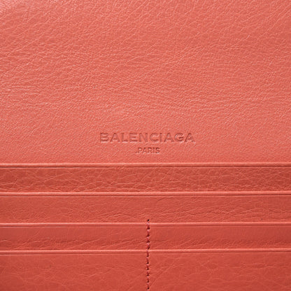 Balenciaga Agneau Classic Hardware Money Wallet Rose Azalee 6 of 11