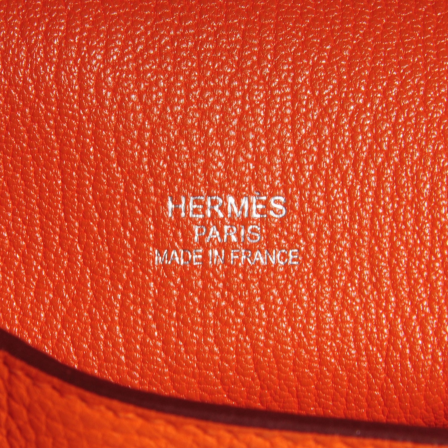 Hermes Taurillon Clemence Jypsiere 34 Orange 6 of 22