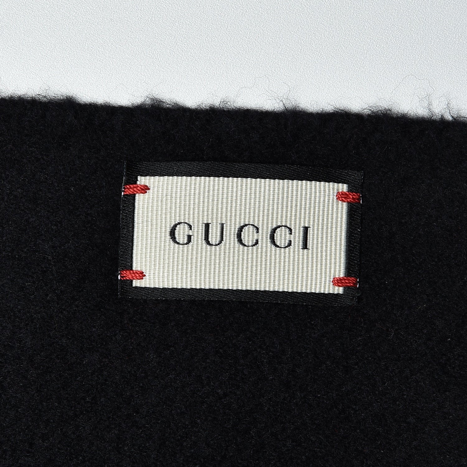 Gucci Silk Cashmere Sequins Lovesh Scarf Black 4 of 6