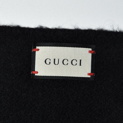 Gucci Silk Cashmere Sequins Lovesh Scarf Black 4 of 6