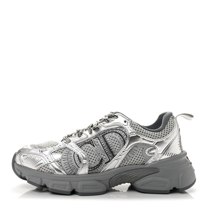 Christian Dior Technical Mesh Dior Chrono Sneakers 38.5 Silver 1 of 10