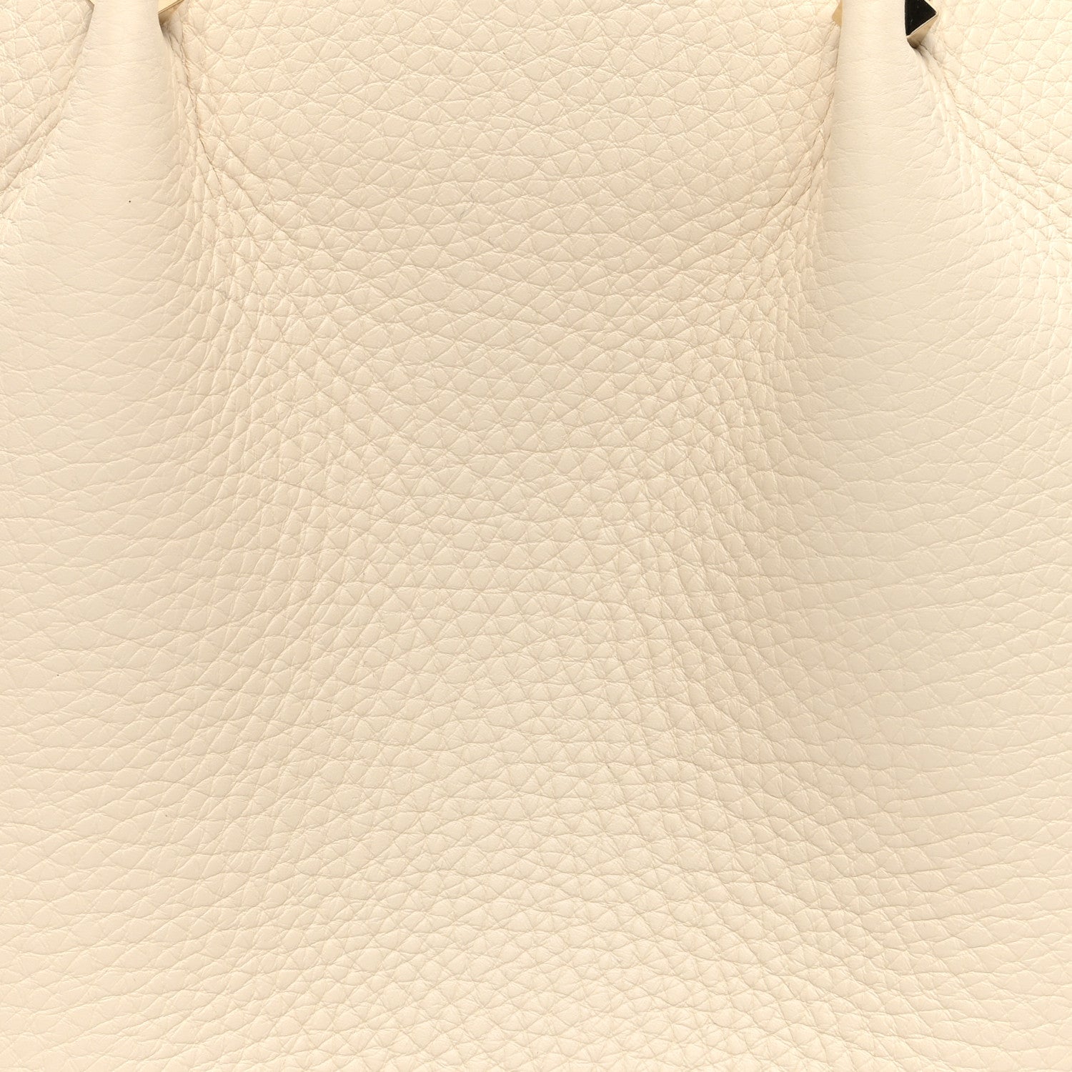 Valentino Garavani Grained Calfskin Small Rockstud Tote Light Ivory Rubino 7 of 9