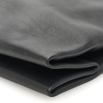 The Row Smooth Calfskin Small Lunch Bag Black 9 of 9