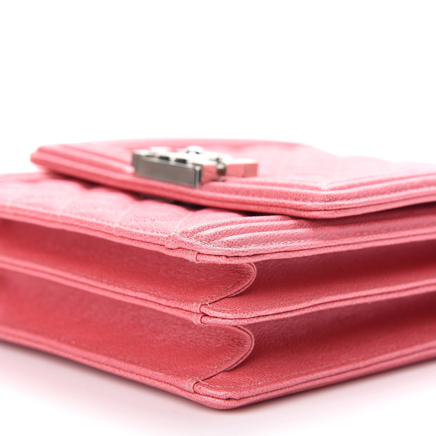 Chanel Caviar Quilted North South Boy Flap Pink 8 of 8