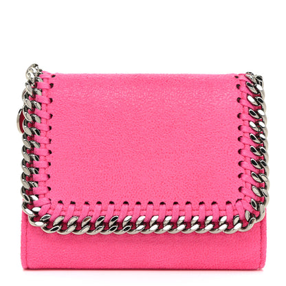Stella McCartney Shaggy Deer Small Falabella Flap Wallet Hot Pink 1 of 11