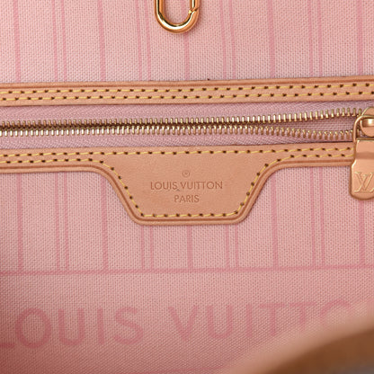 Louis Vuitton Damier Azur Neo Neverfull MM Rose Ballerine 7 of 11
