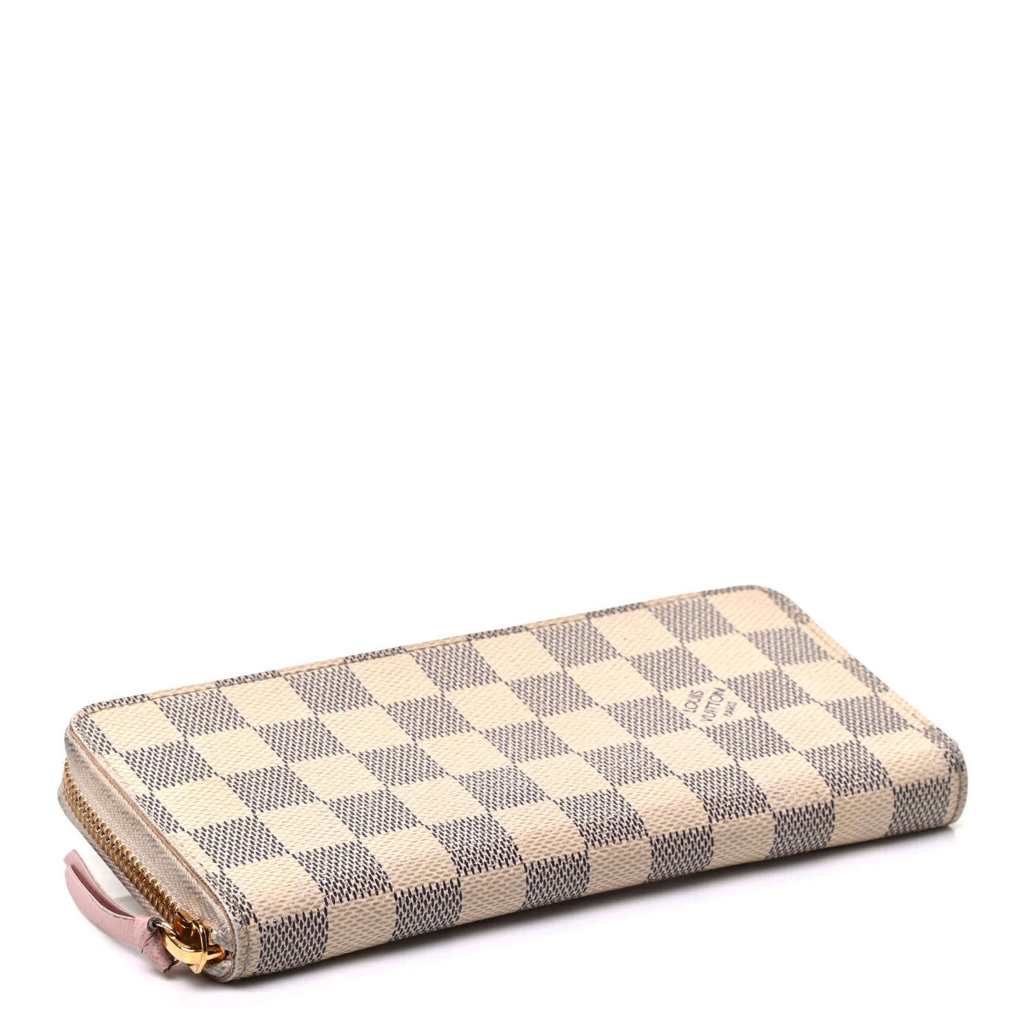 Louis Vuitton Damier Azur Clemence Wallet Rose Ballerine 4 of 8