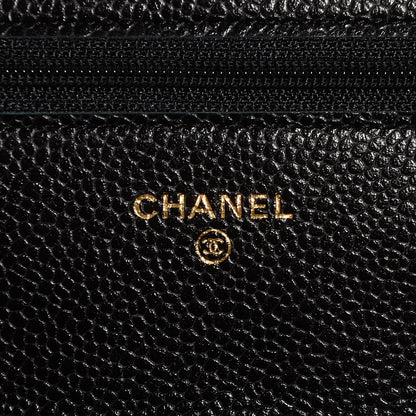 Chanel Caviar Quilted Wallet On Chain WOC Black 6 of 9