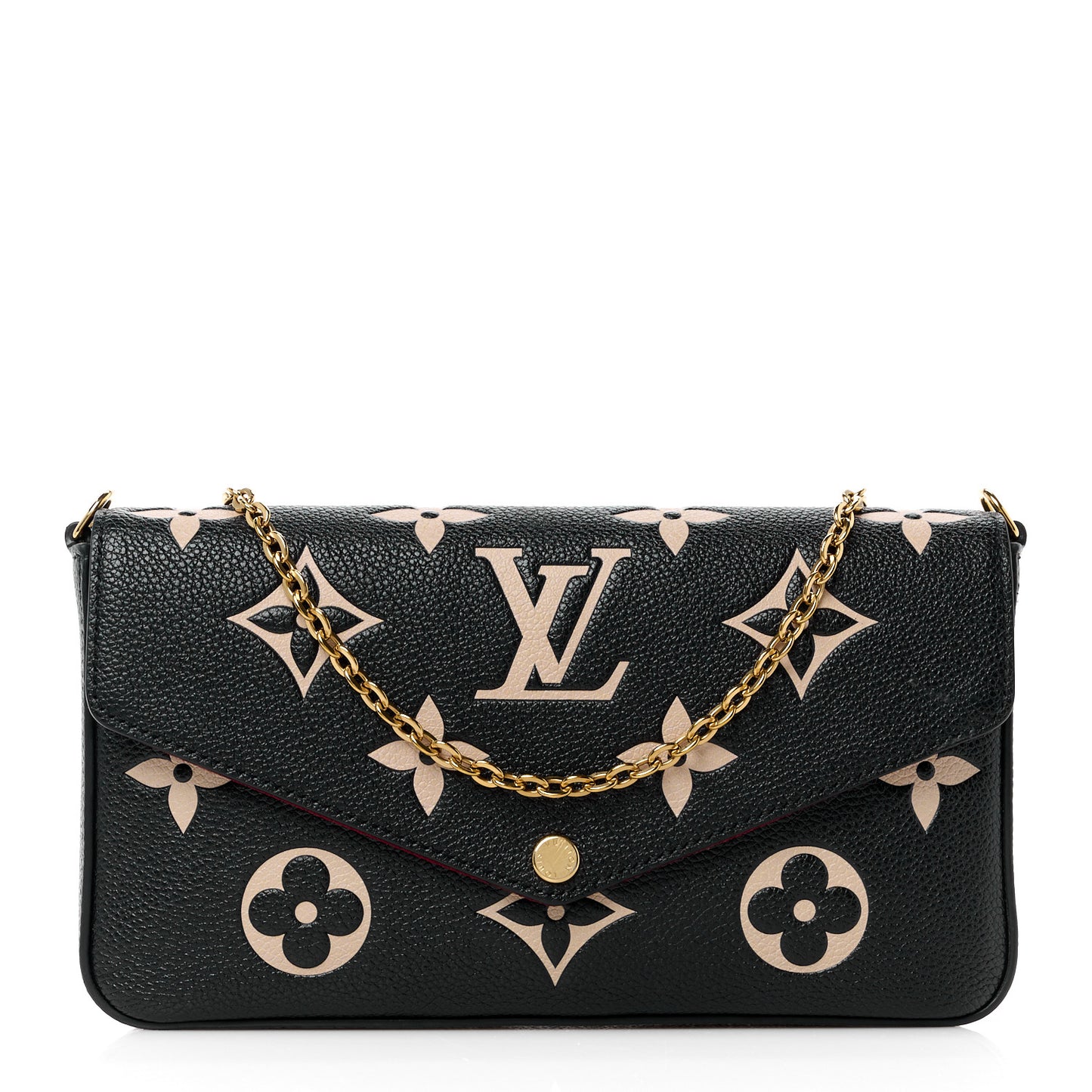 Empreinte Monogram Giant Felicie Pochette Black Beige