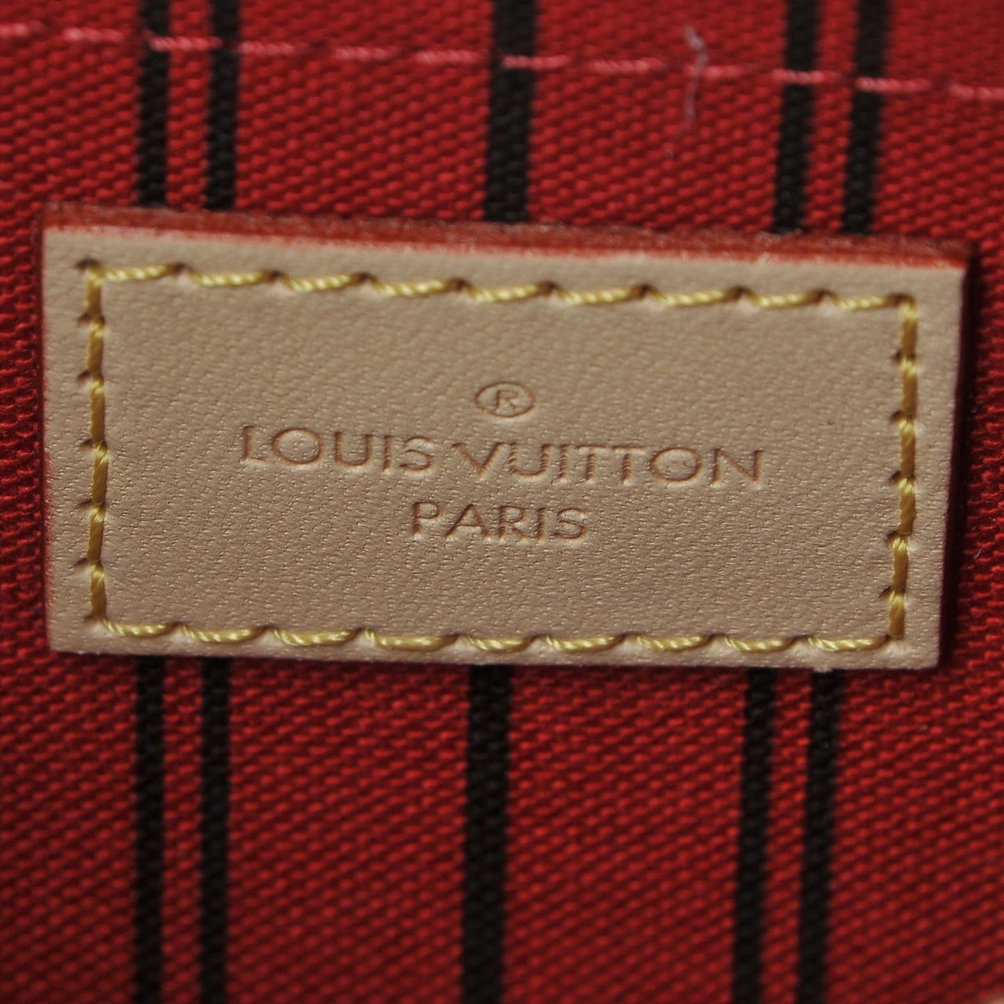 Monogram Neverfull MM GM Pochette Cherry