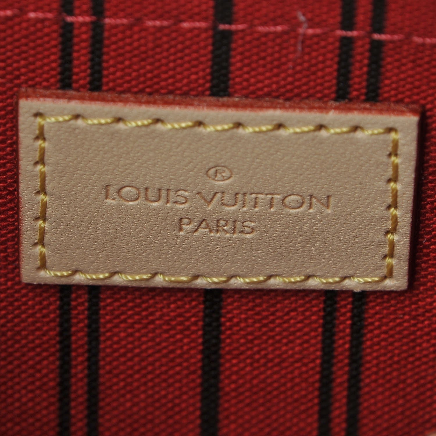Louis Vuitton Monogram Neverfull MM GM Pochette Cherry 6 of 9