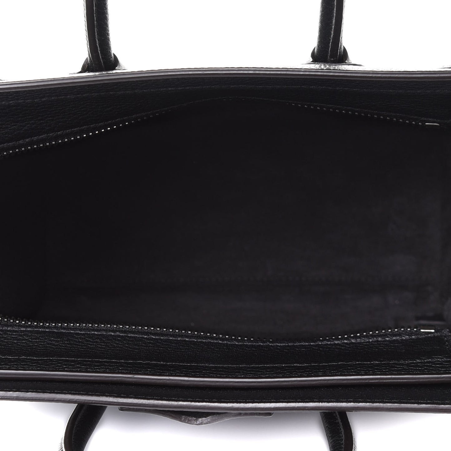 Drummed Calfskin Nano Luggage Black