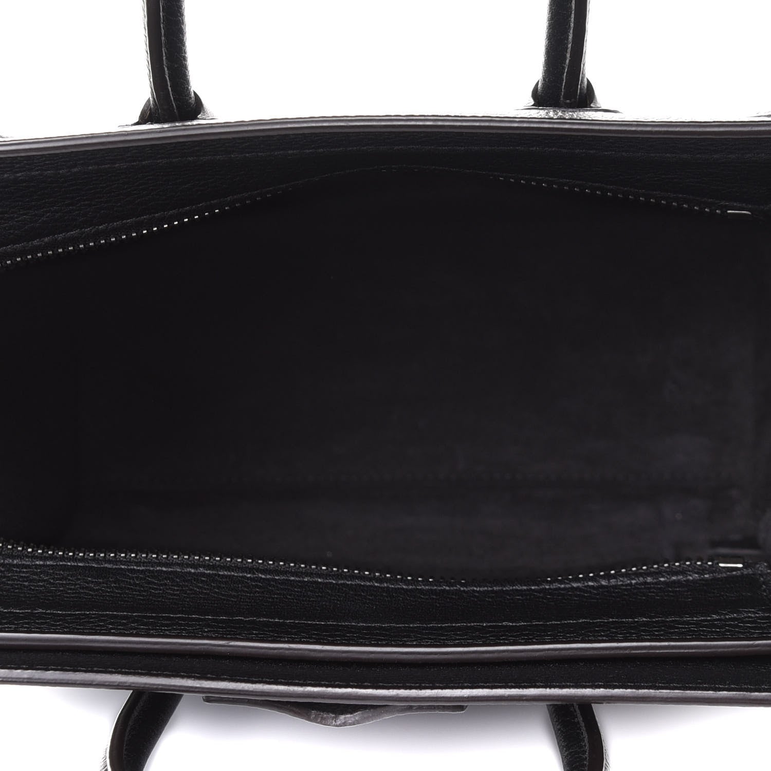 Celine Drummed Calfskin Nano Luggage Black 5 of 9