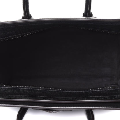 Celine Drummed Calfskin Nano Luggage Black 5 of 9
