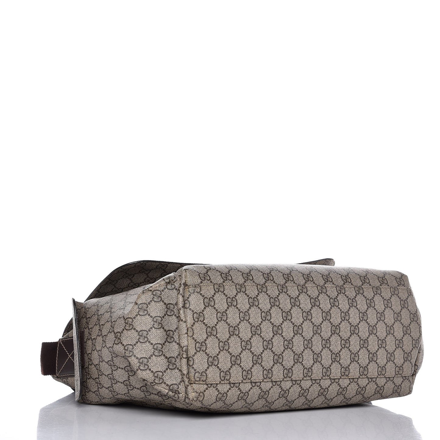 GG Plus Monogram Messenger Diaper Bag Dark Brown