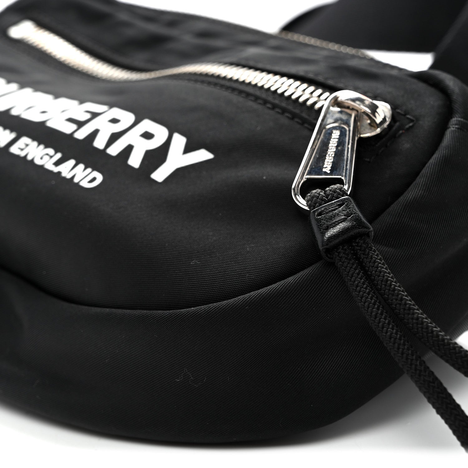 Burberry Econyl Logo Print Small Cannon Bum Bag Black 1888754