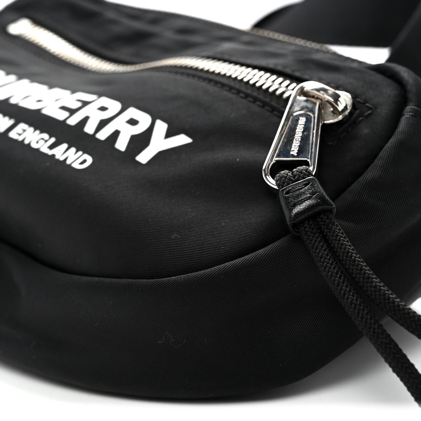 Econyl Logo Print Small Cannon Bum Bag Black