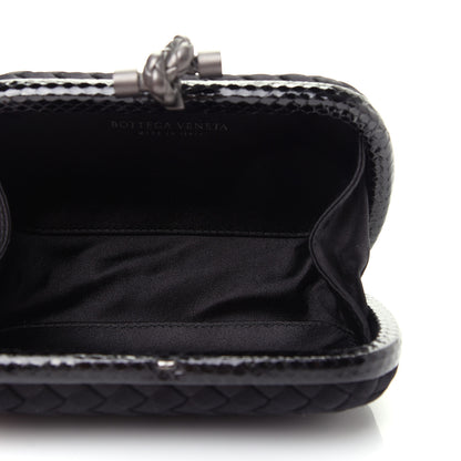 Bottega Veneta Satin Intreccio Impero Ayers Knot Clutch Black 5 of 8