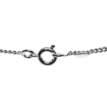 Chanel Crystal Timeless CC Necklace Silver 5 of 6
