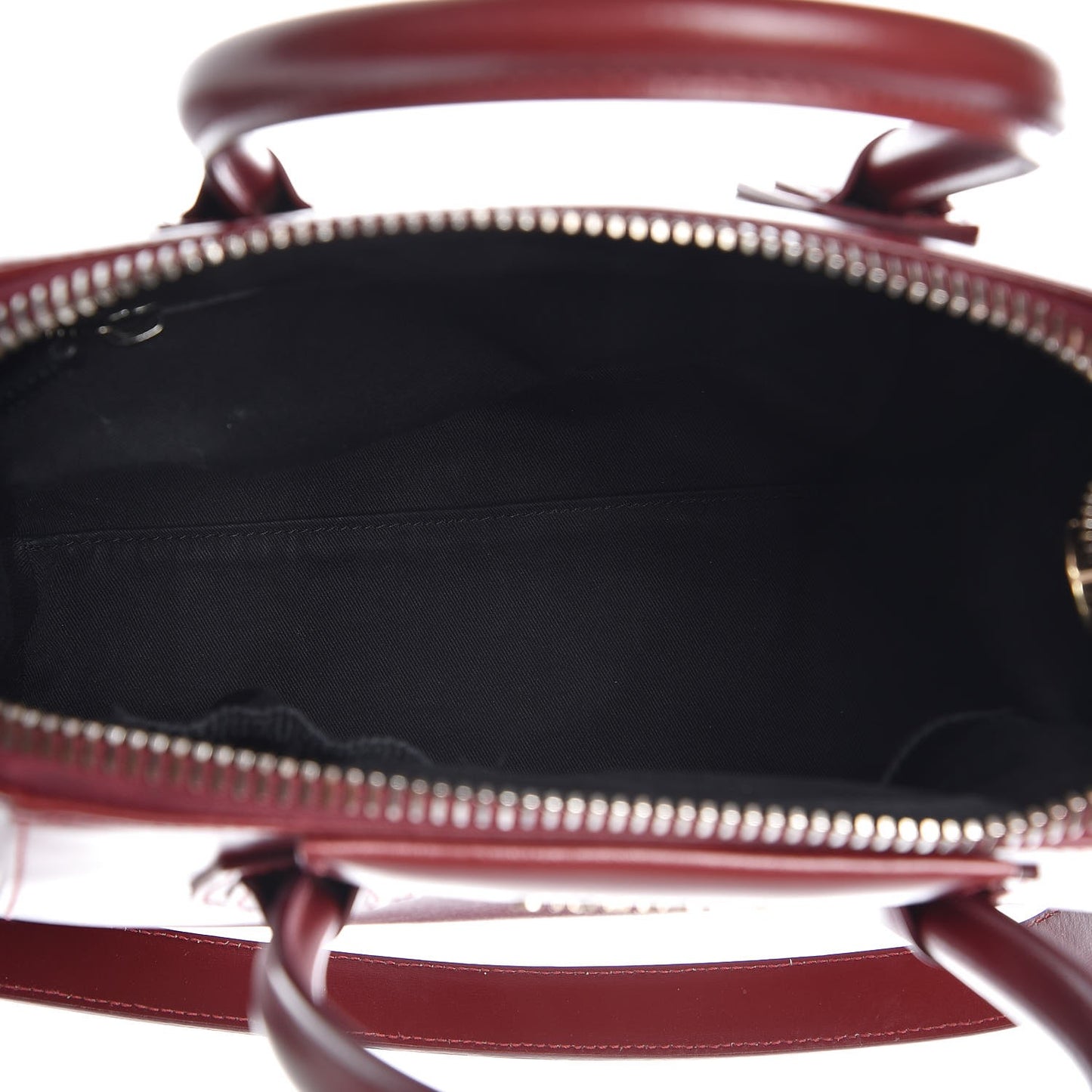 Shiny Lord Calfskin Small Antigona Burgundy