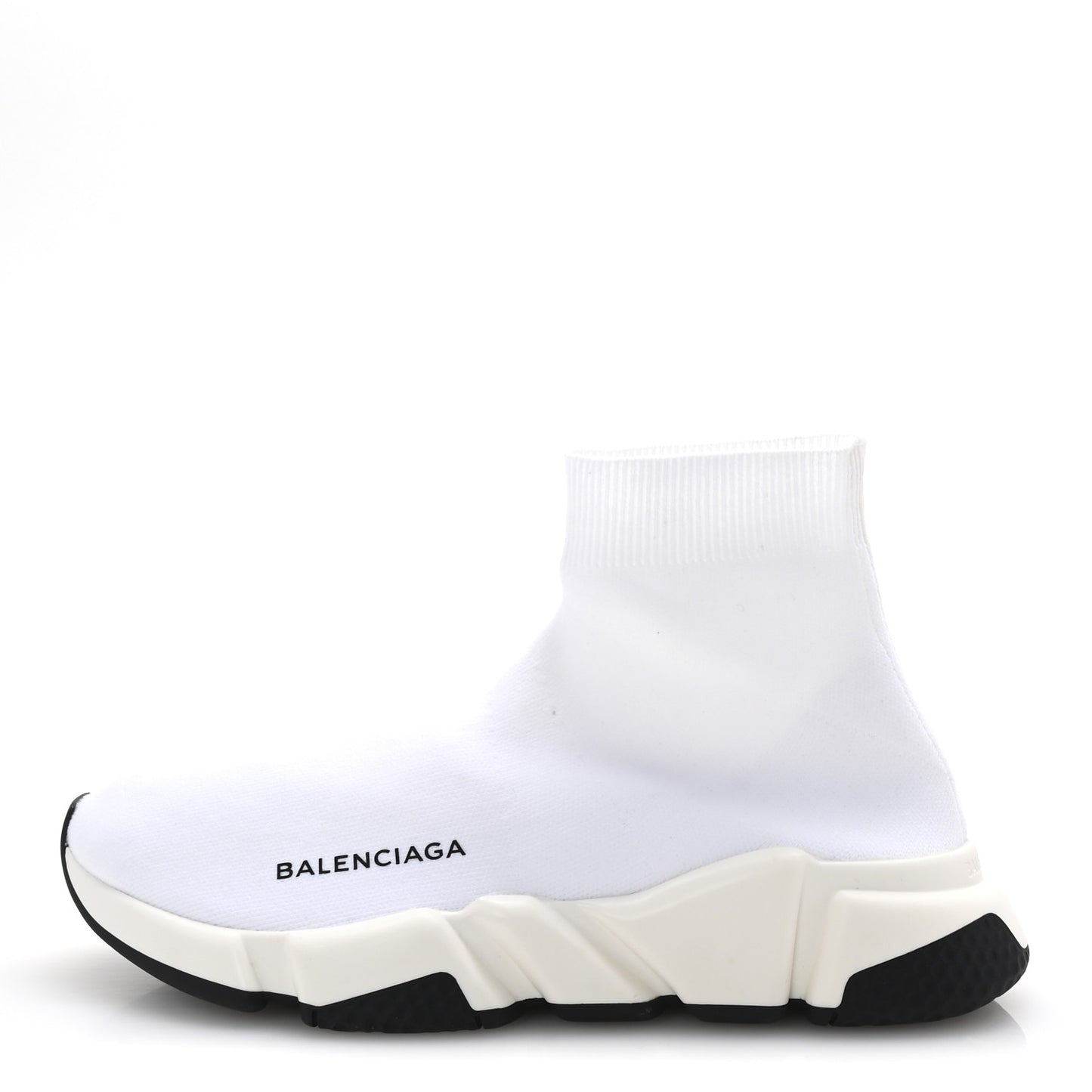 Neoprene Knit Womens Speed Sneakers 38 White