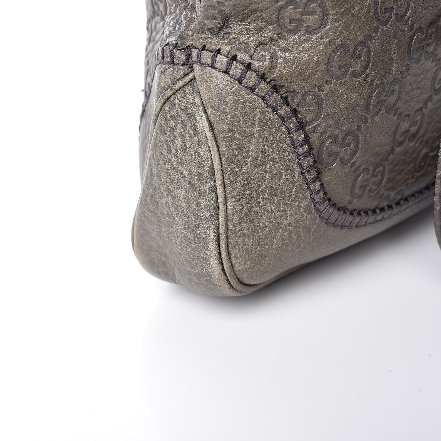 Gucci Guccissima Medium New Jackie Shoulder Bag Olive Green 9 of 13