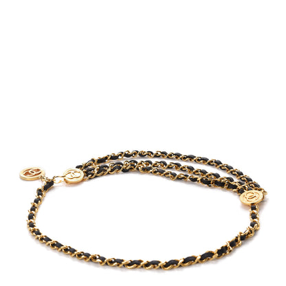 Chanel Lambskin CC Chain Belt Black Gold 2 of 2
