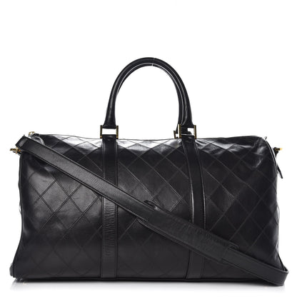 Chanel Calfskin Stitched Duffel Bag Black 1 of 14
