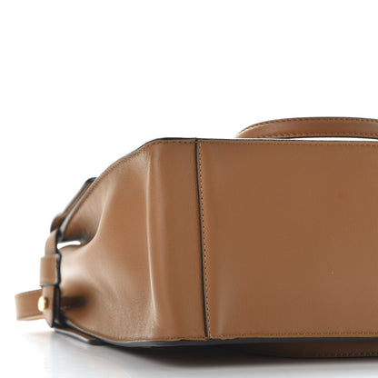 Fendi Vitello Grace Suede Flip Tote Nocciola Marrone 4 of 9