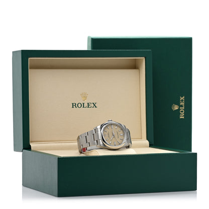 Rolex Stainless Steel 36mm Oyster Perpetual Watch Beige 126000 5 of 5