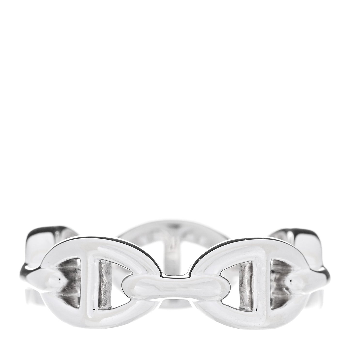 Sterling Silver PM Chaine d'Ancre Enchainee Band Ring 55 7.25