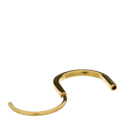 Tiffany 18K Yellow Gold Tiffany Lock Bangle Bracelet 5 of 6