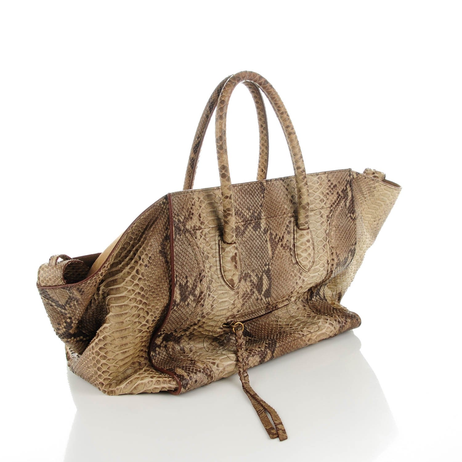 Celine Python Medium Phantom Luggage Natural 6 of 12