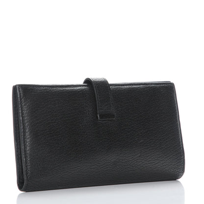 Hermes Chevre Mysore Bearn Tri-Fold Wallet Black 3 of 8