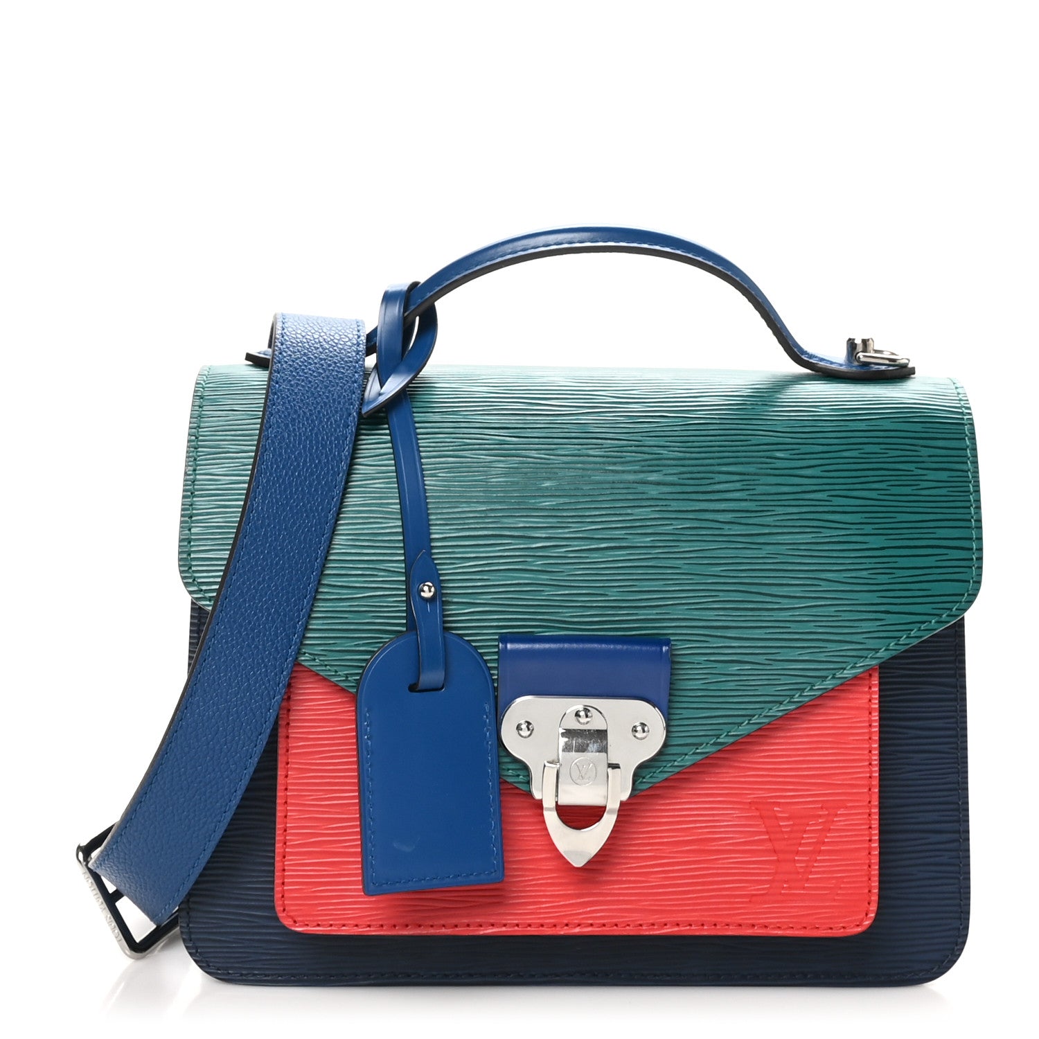 Louis Vuitton Epi Neo Monceau Emerald Green Indigo 1 of 9
