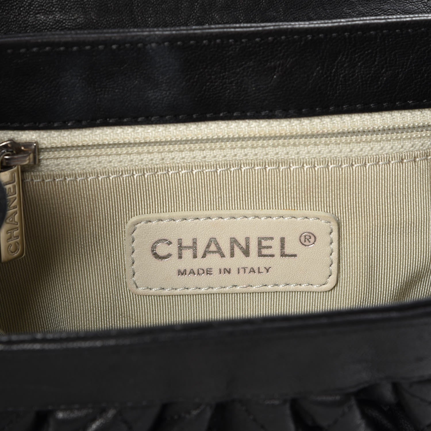 Chanel Washed Lambskin Quilted Mini Chain Around Flap Black 7 of 7