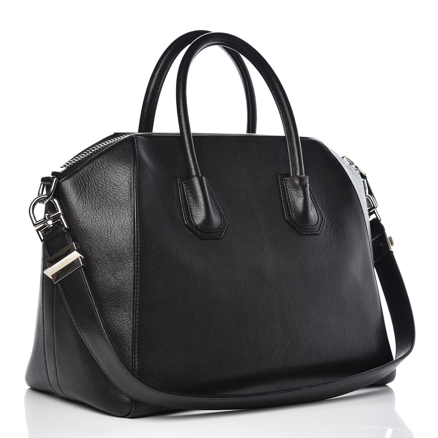 Sugar Goatskin Medium Antigona Black