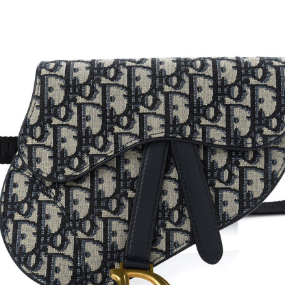 Christian Dior Oblique Saddle Belt Bag Blue 9 of 9