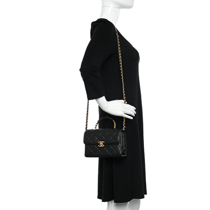 Chanel Caviar Quilted Small Carry Me Top Handle Flap Black 2 of 10