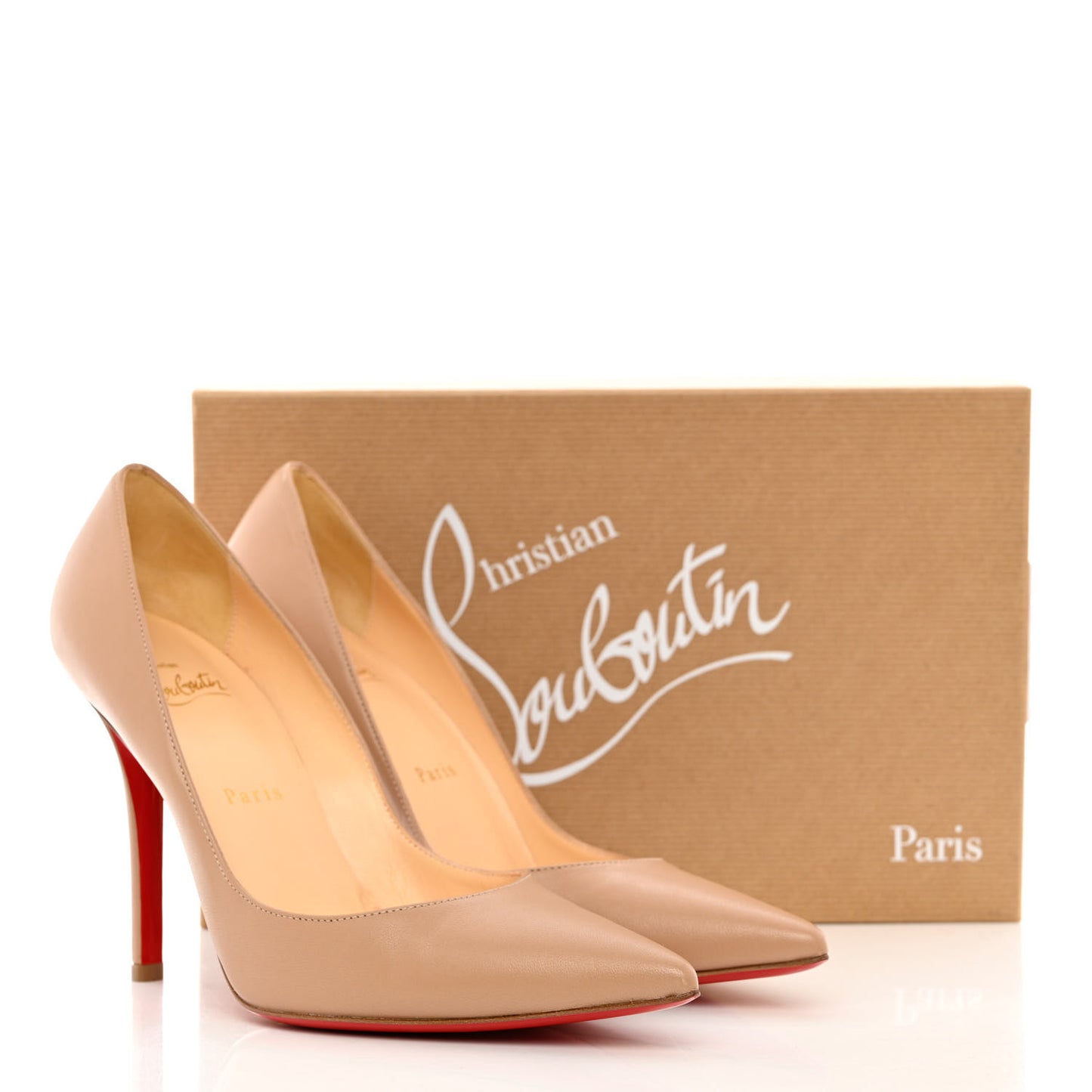 Nappa Apostrophy 100 Pumps 38 Nude