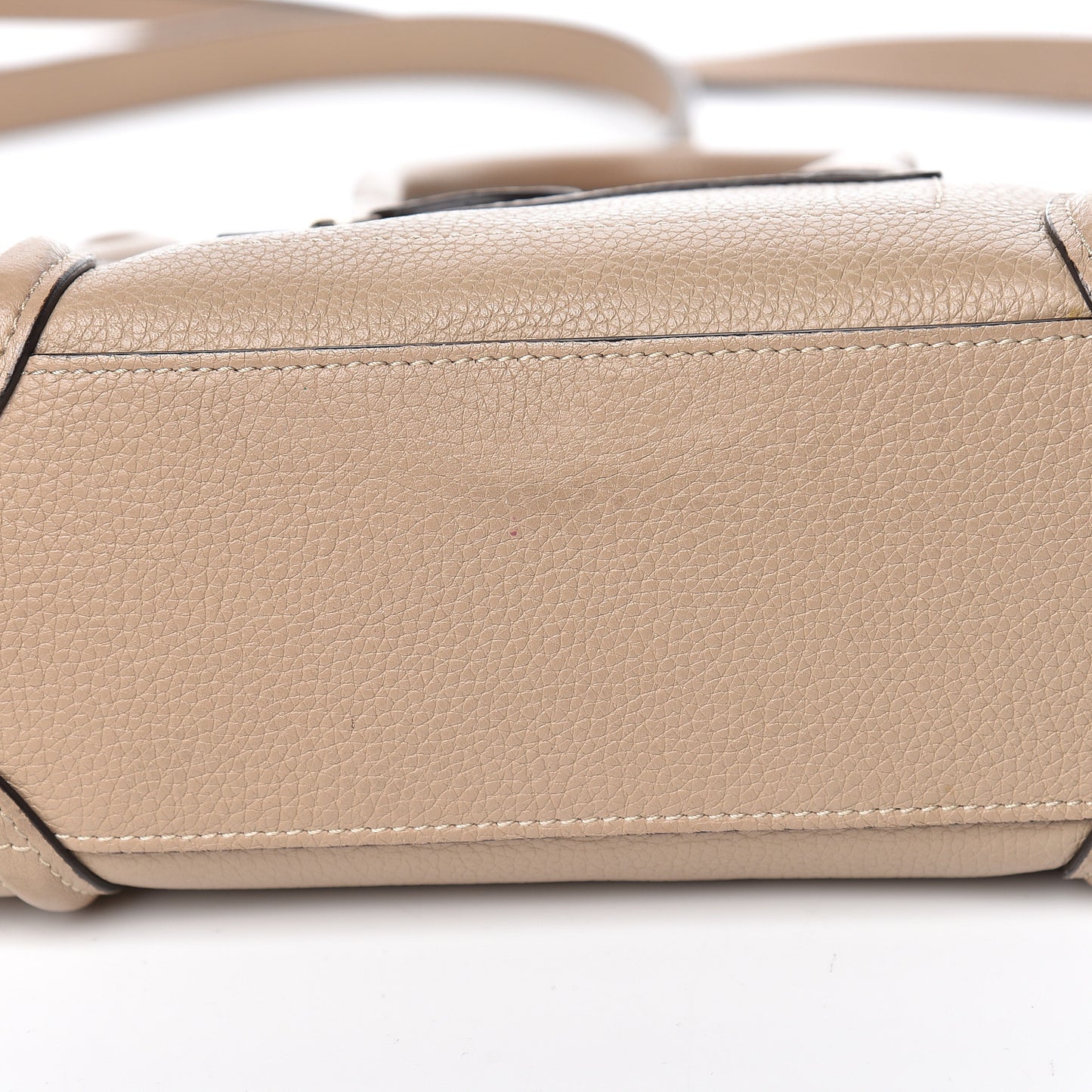 Drummed Calfskin Nano Luggage Dune