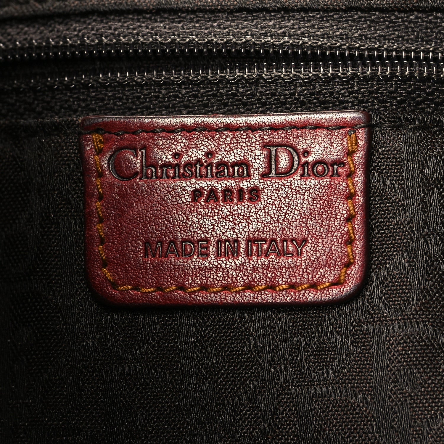 Christian Dior Calfskin Medium Gaucho Double Saddle Bag Red 6 of 13