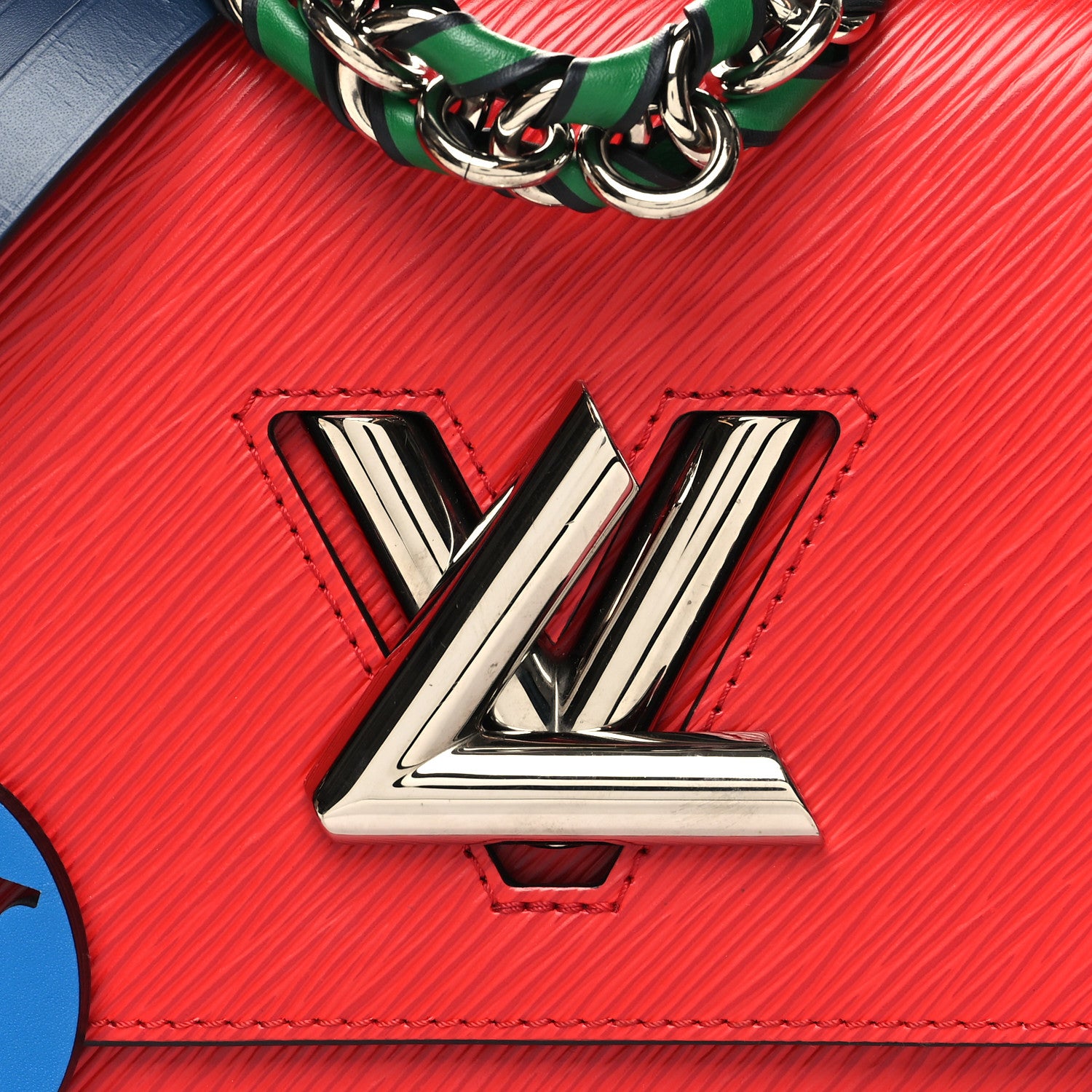 Louis Vuitton Epi Twist Braided Strap Shoulder Bag PM Coquelicot 8 of 10