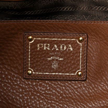 Prada Vitello Daino Tote Palissandro 6 of 15