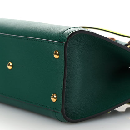 Gucci Wonka Grain Calfskin Mini Diana Tote Bag Green Yellow Fluo 10 of 11