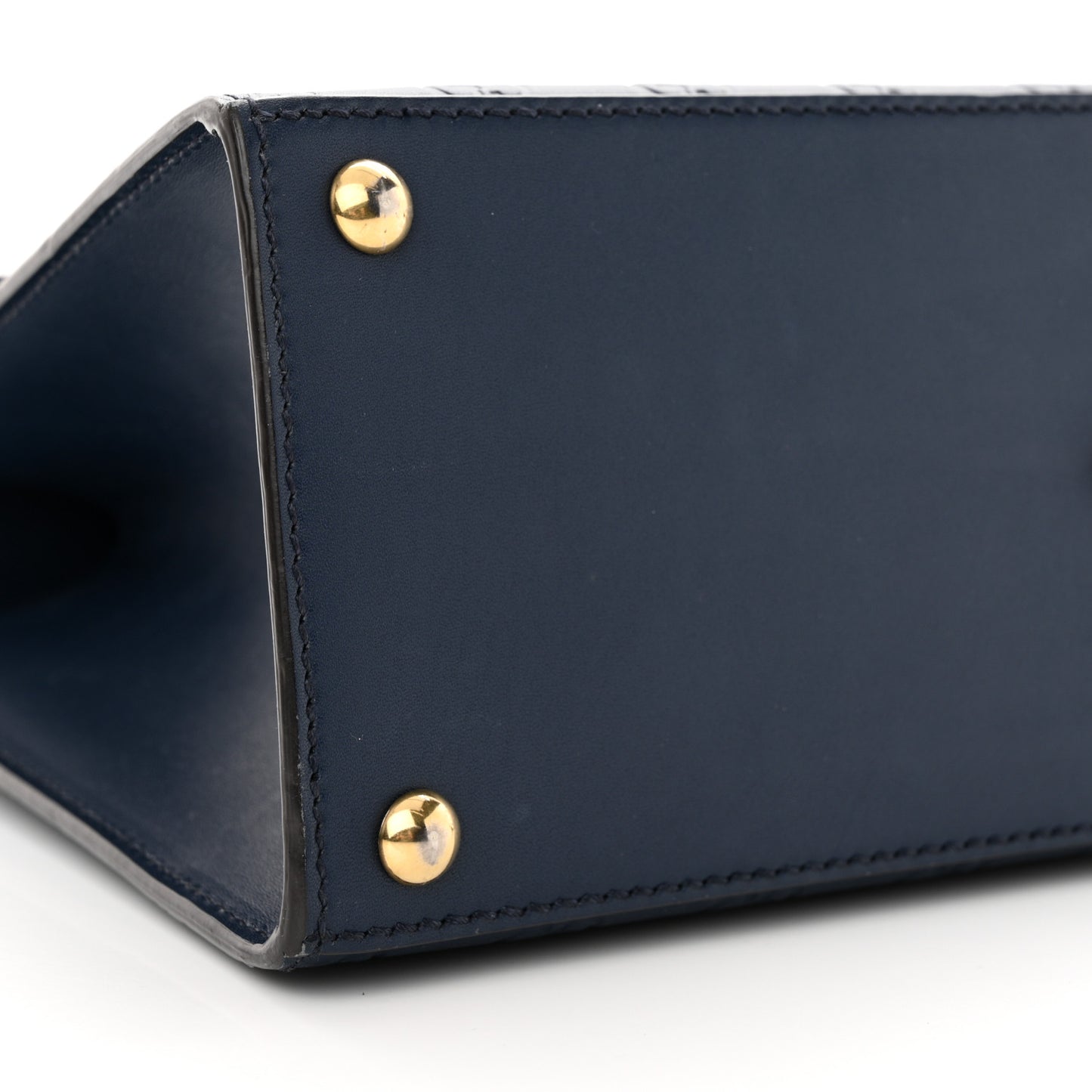 Guccissima Signature Small Padlock Top Handle Bag Blue Agata